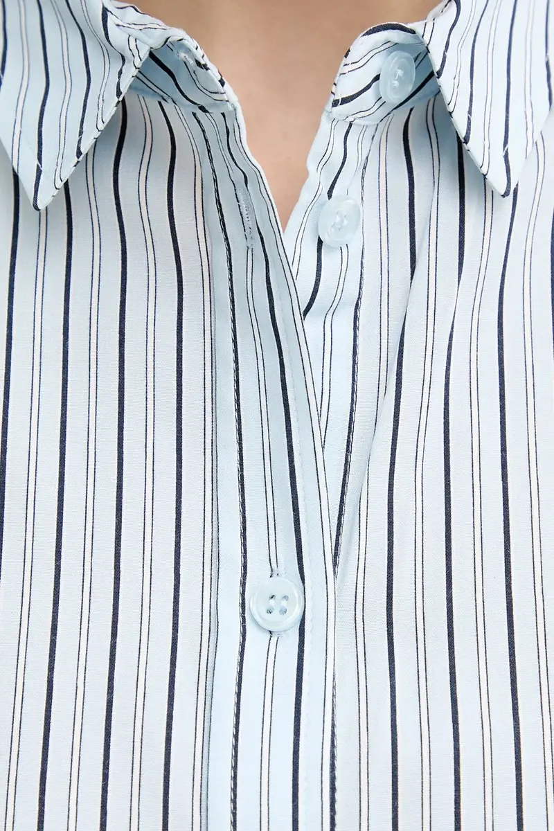 camicia MAJAN donna colore blu F19123672 miniatura 5