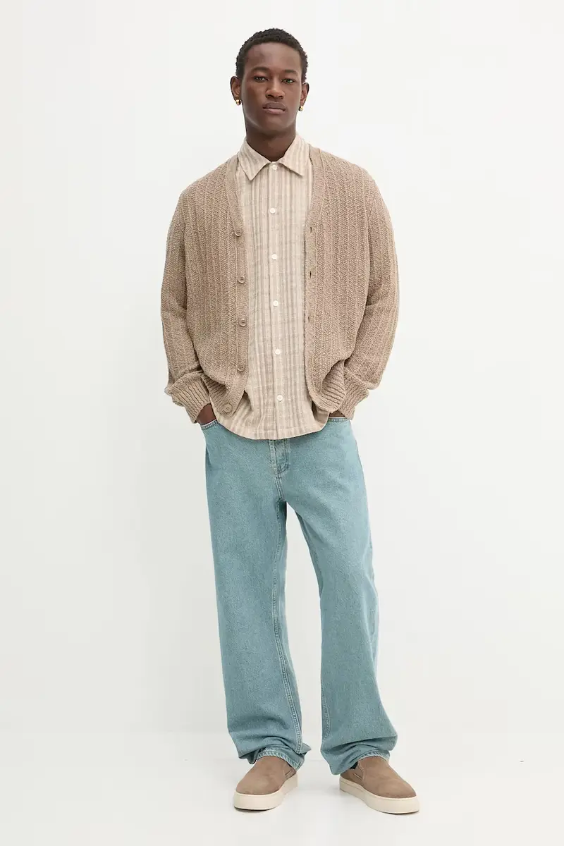 camicia SAAYO uomo colore beige M25200047 miniatura 2