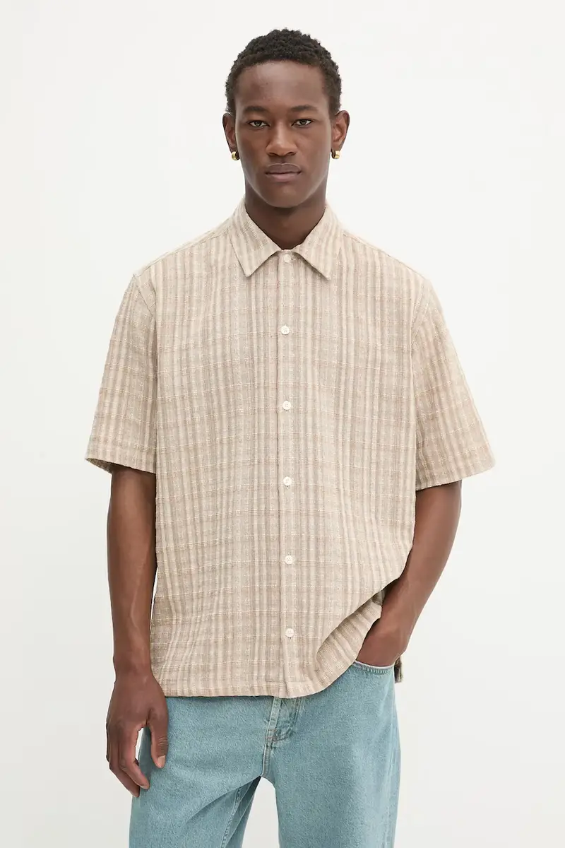 camicia SAAYO uomo colore beige M25200047