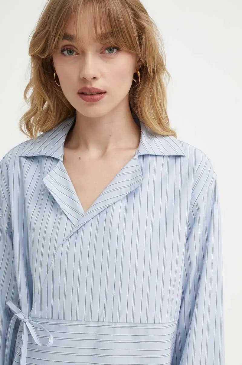 camicia SACALA donna colore blu F24200109 miniatura 4