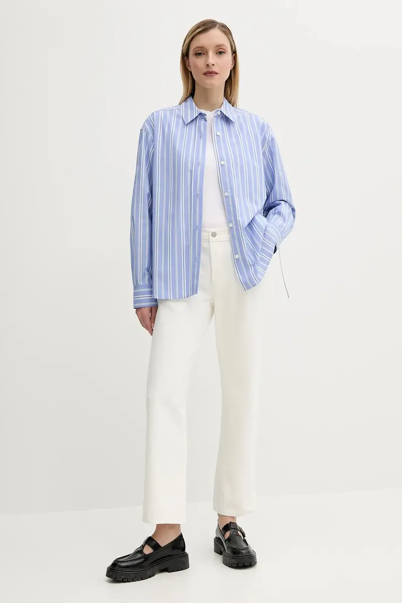 camicia SACATAN donna colore blu F25200085 miniatura 2