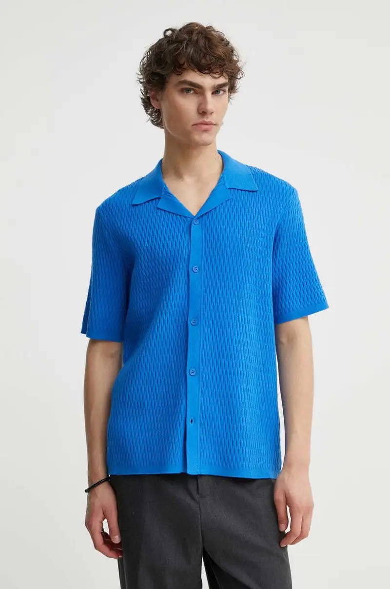 camicia SAGABIN uomo colore blu M24100013