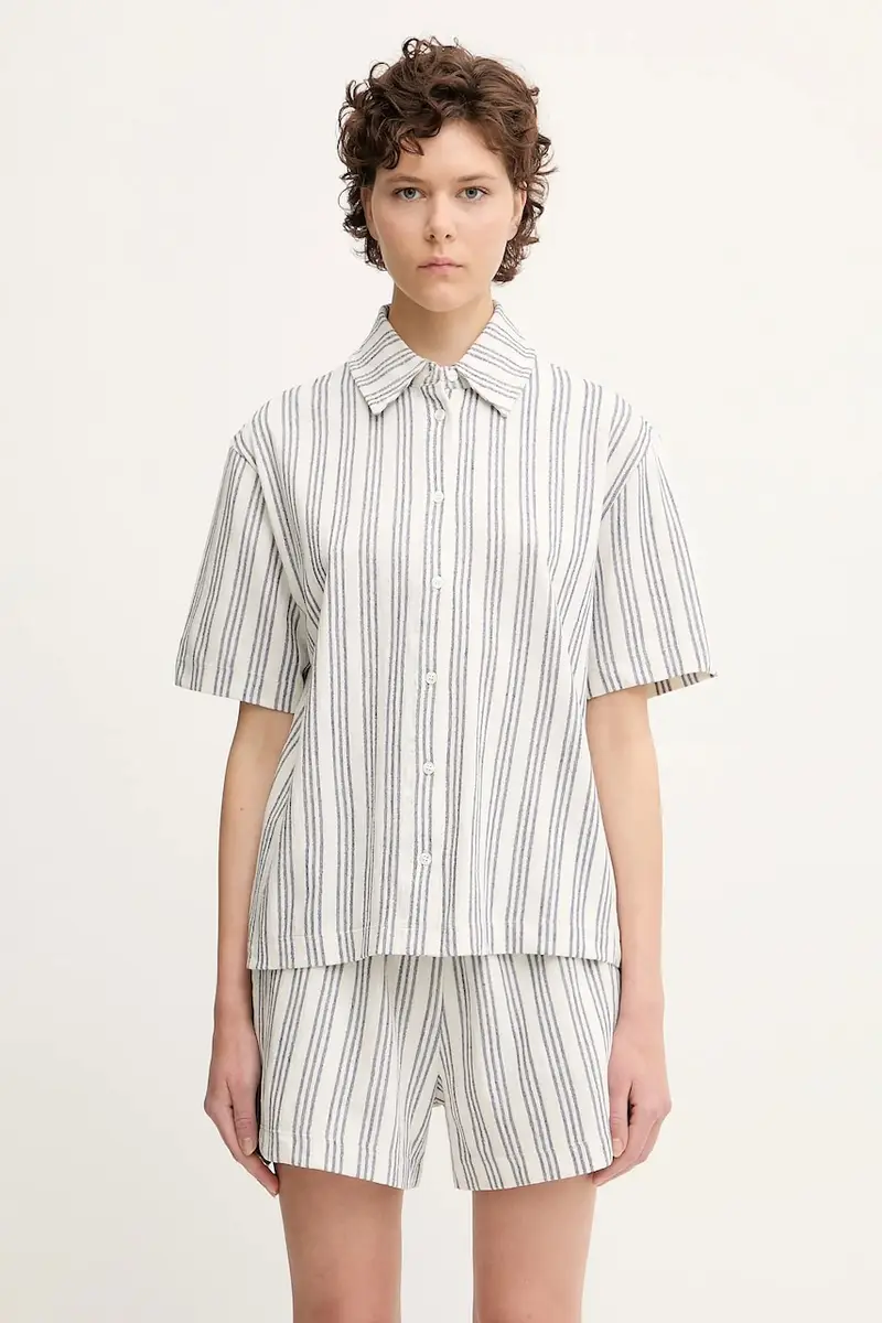 camicia SAKAJA donna colore bianco F25200036