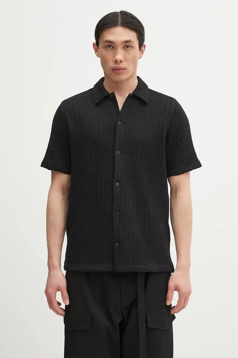 camicia SAKVISTBRO uomo colore beige M25100030 Nero