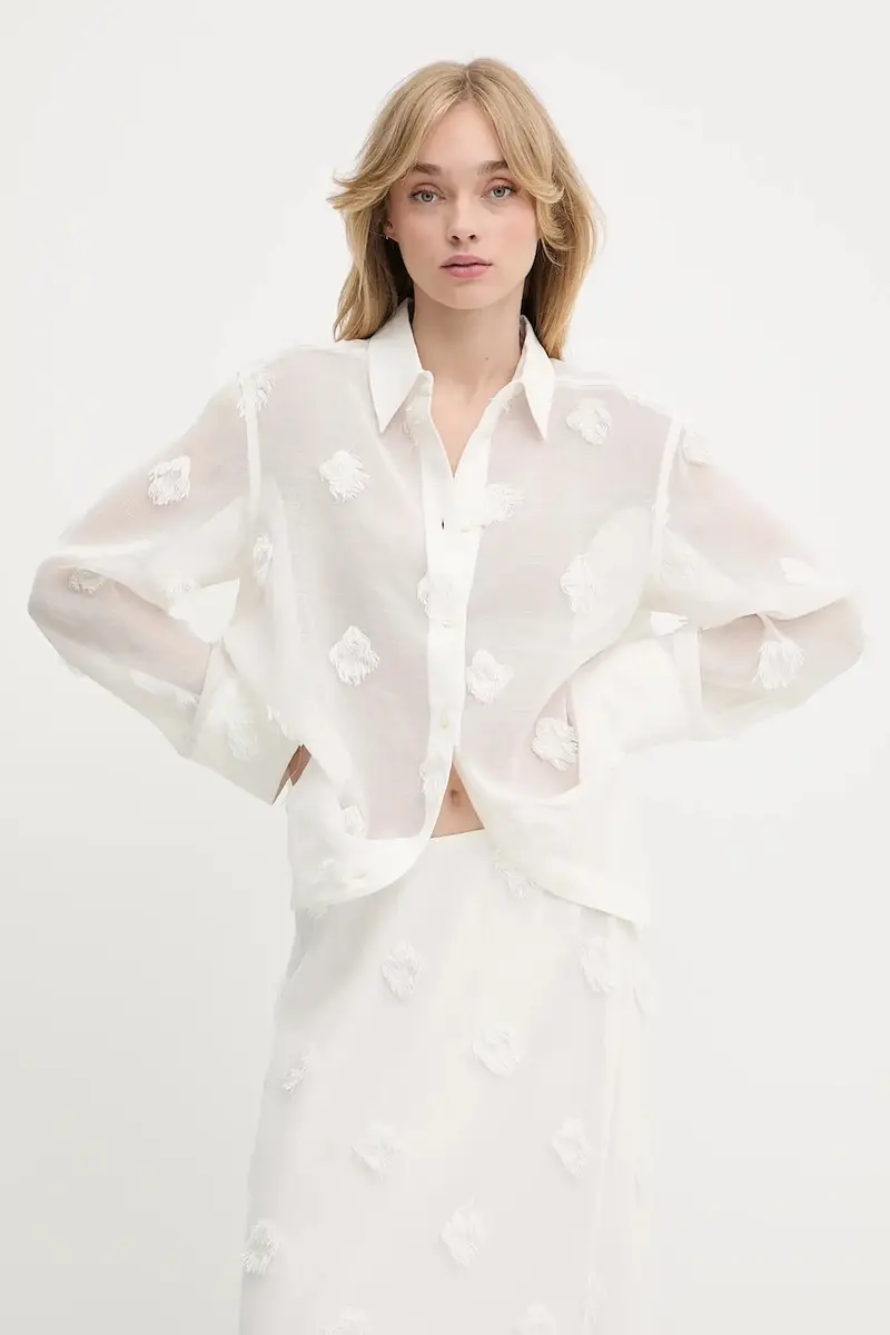 camicia SANOT donna colore beige F25200058