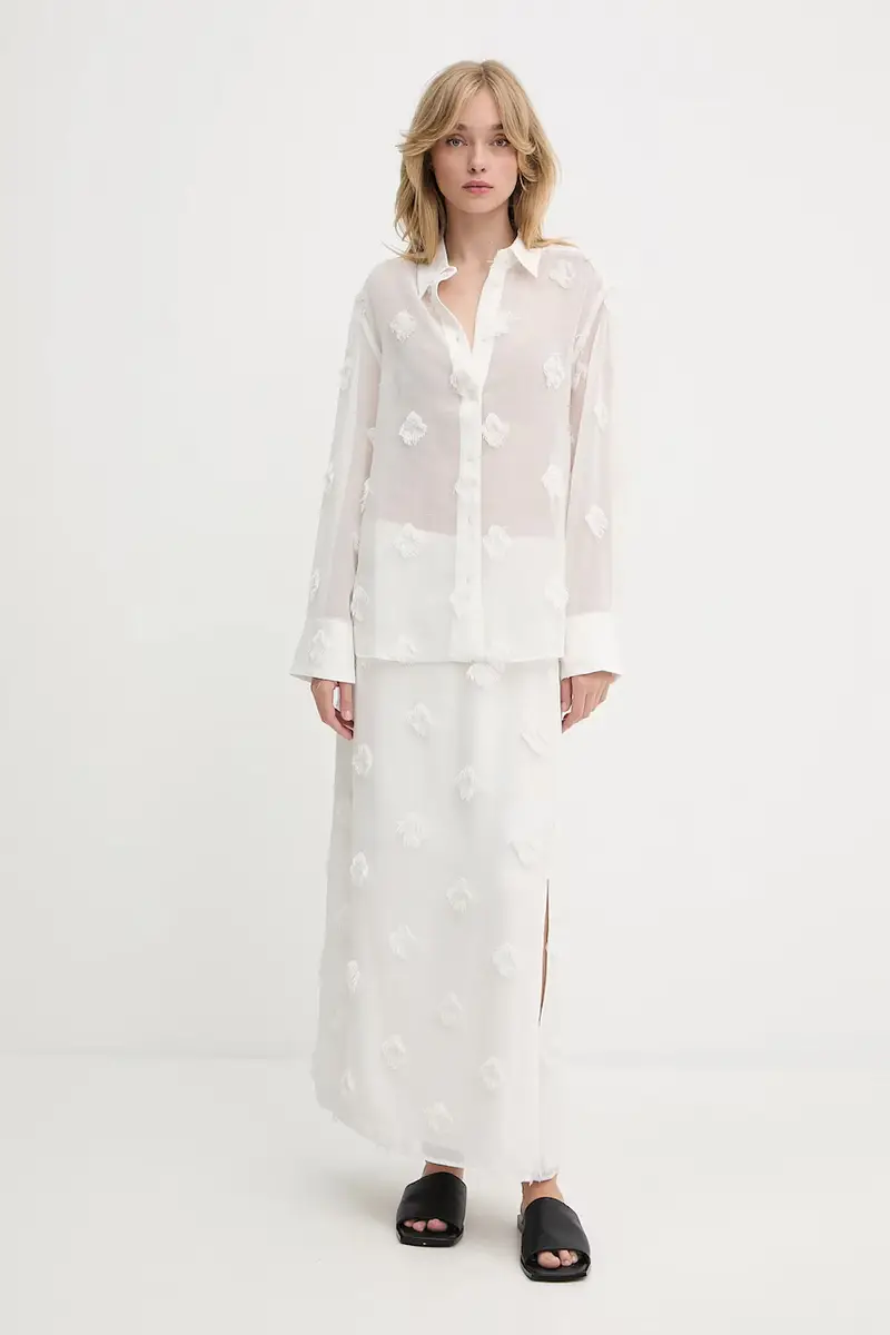 camicia SANOT donna colore beige F25200058 miniatura 2