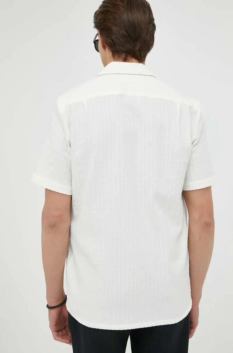 camicia uomo Beige miniatura 4