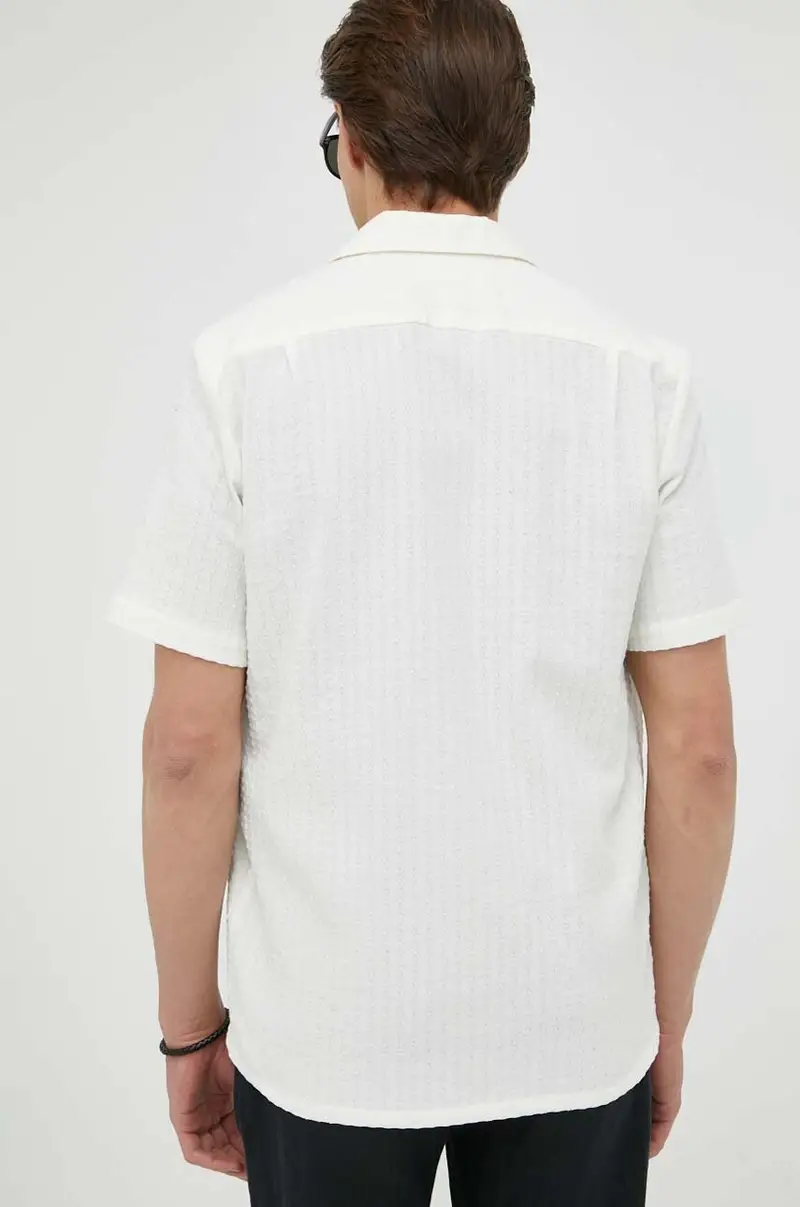 camicia uomo Beige miniatura 4