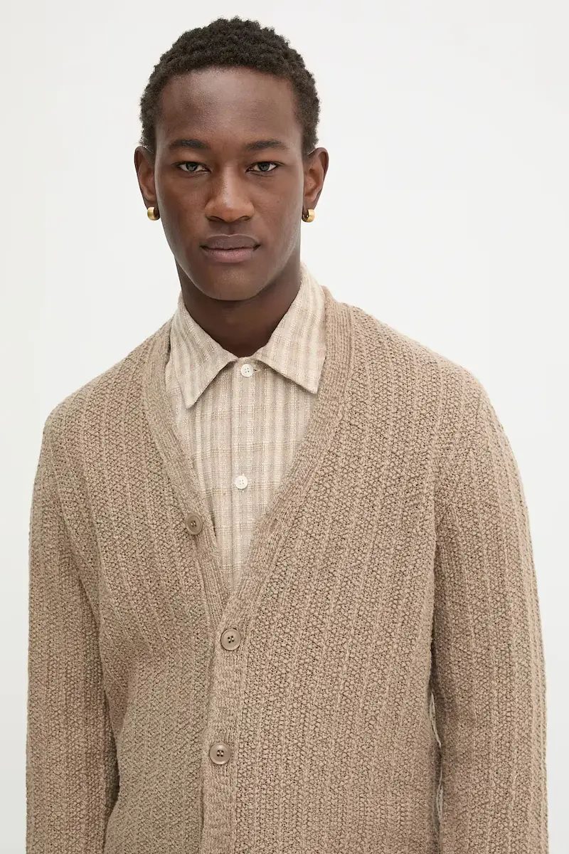 Samsoe Samsoe Cardigan Uomo Beige 3473986 miniatura 4