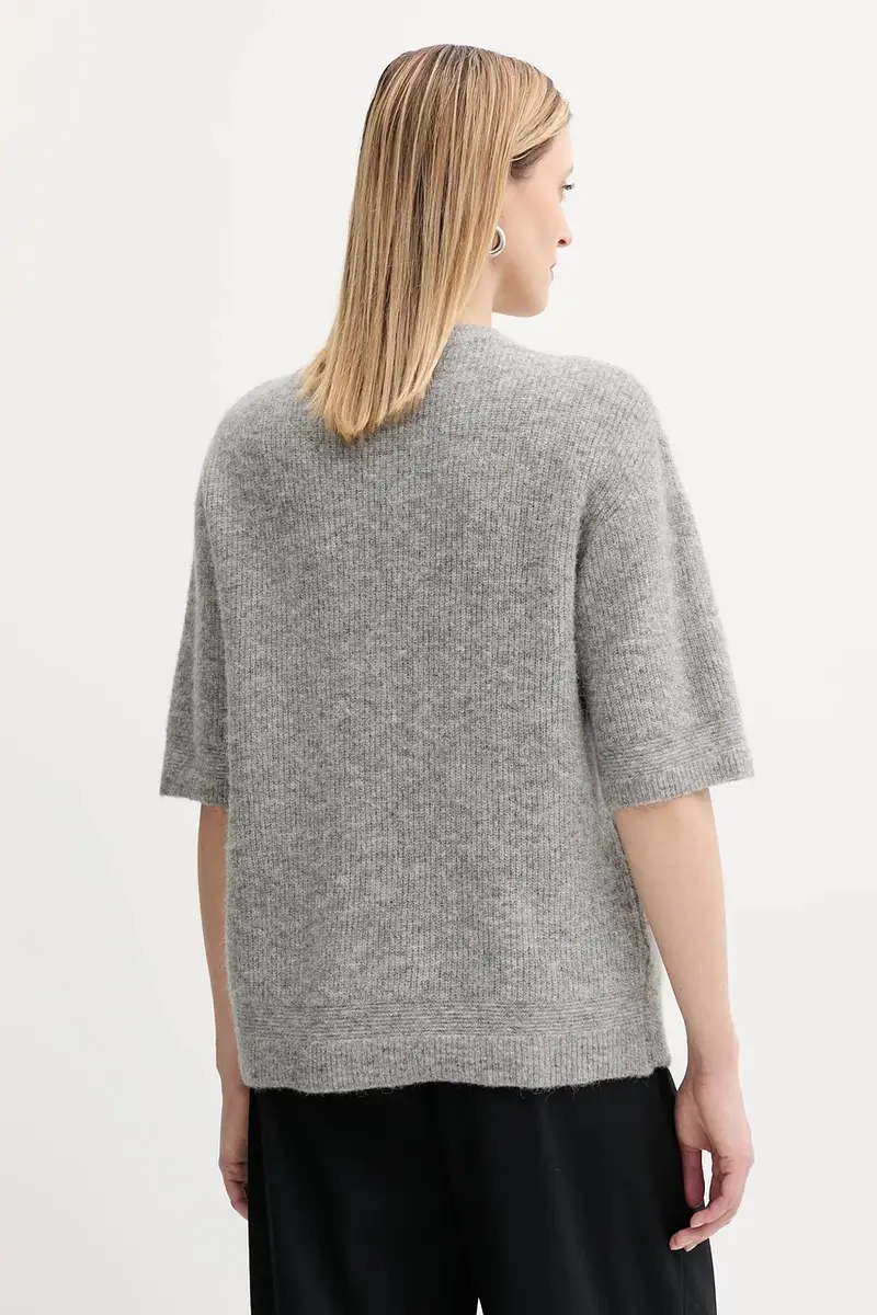 cardigan in lana SAANOURA colore grigio F25200115 miniatura 3