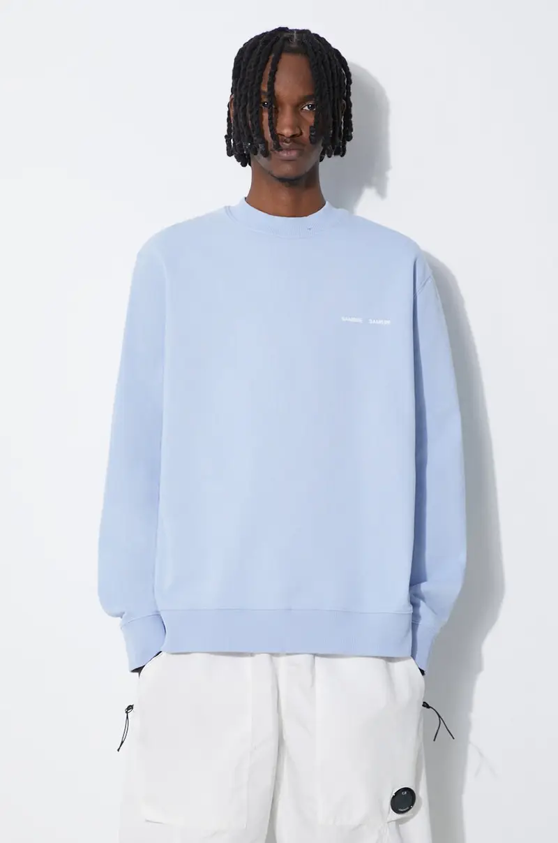 felpa in cotone Norsbro uomo colore marrone M00018103 Blu