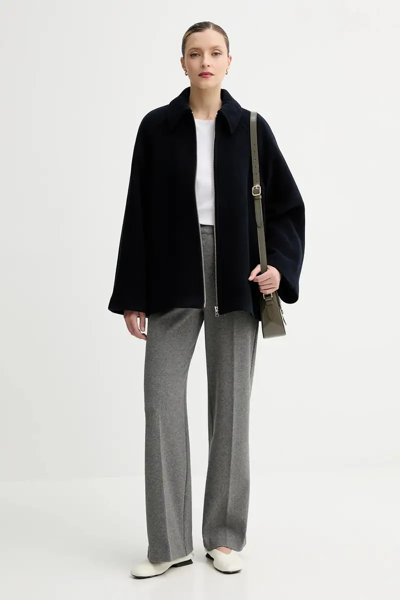 giacca in lana ALMA colore blu navy F23300184 miniatura 2