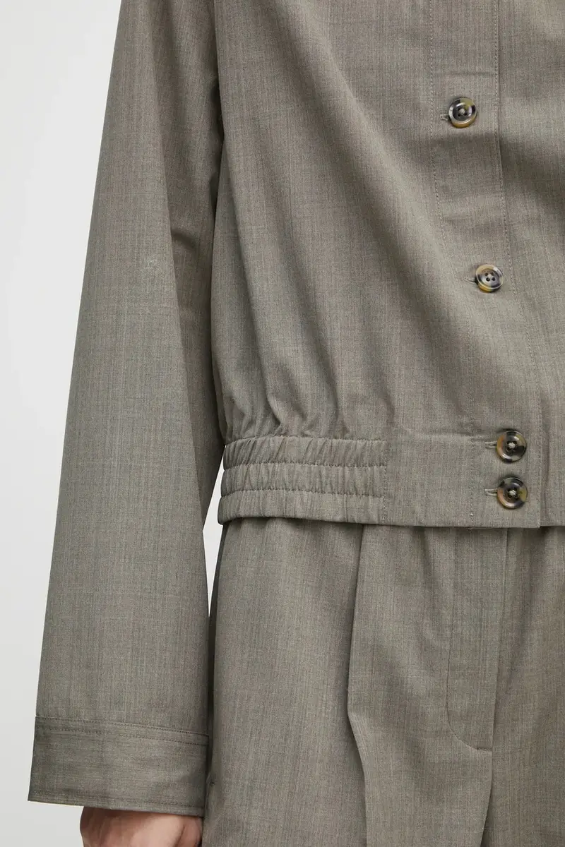 giacca in misto lana SAESMELLA colore grigio F24400130 miniatura 5