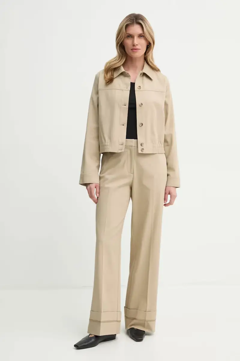 giacca SAESMELLA donna colore beige F25100009 miniatura 2