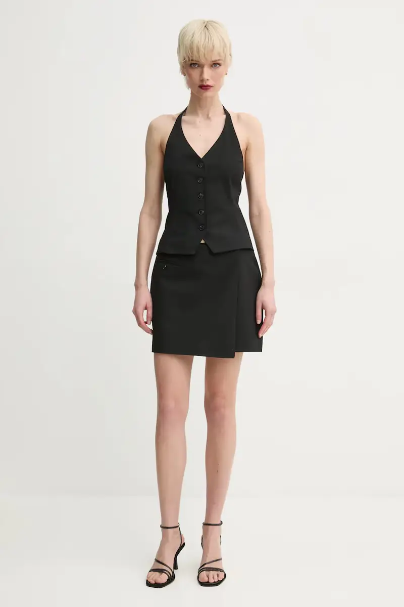 gilet SANEEM colore nero F25100157 miniatura 2