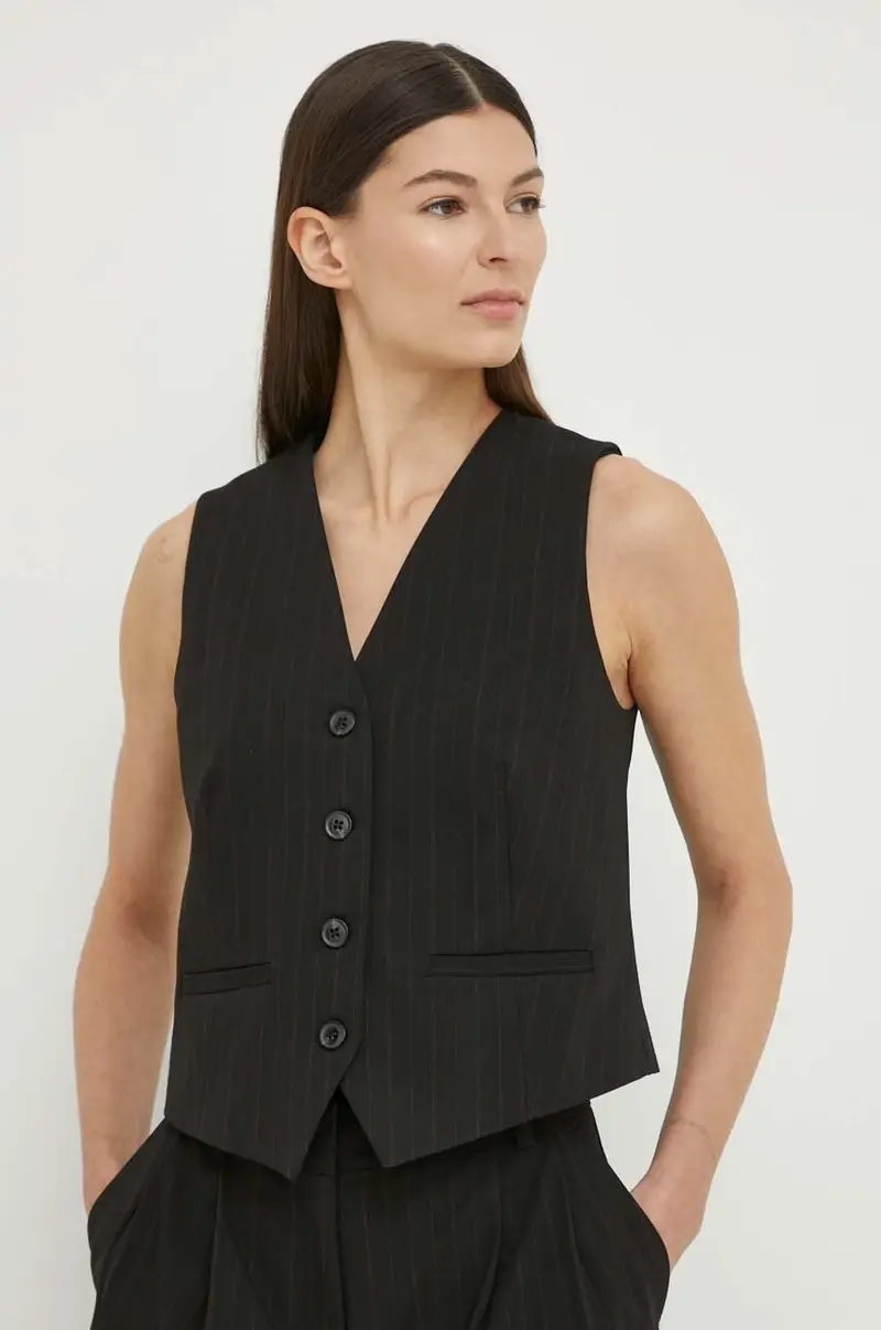 gilet SARAMONA colore nero F24100047