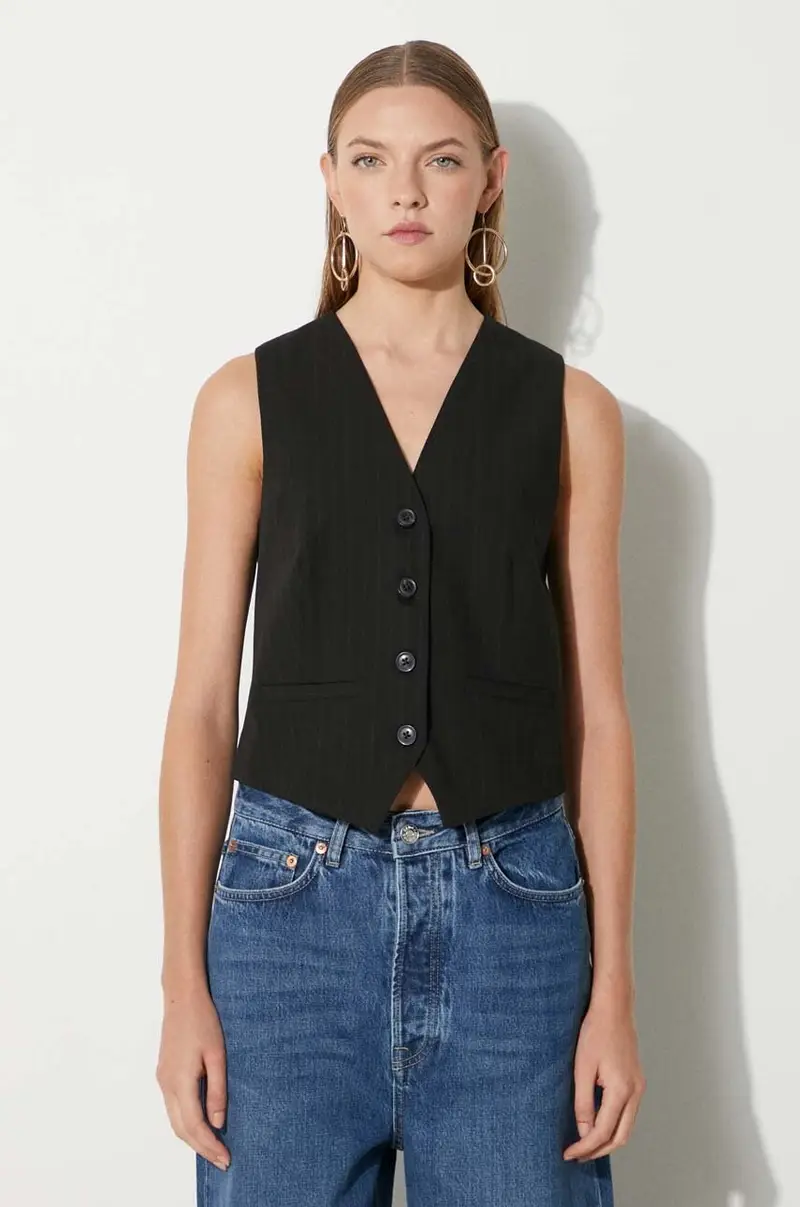 gilet SARAMONA colore nero F24100047