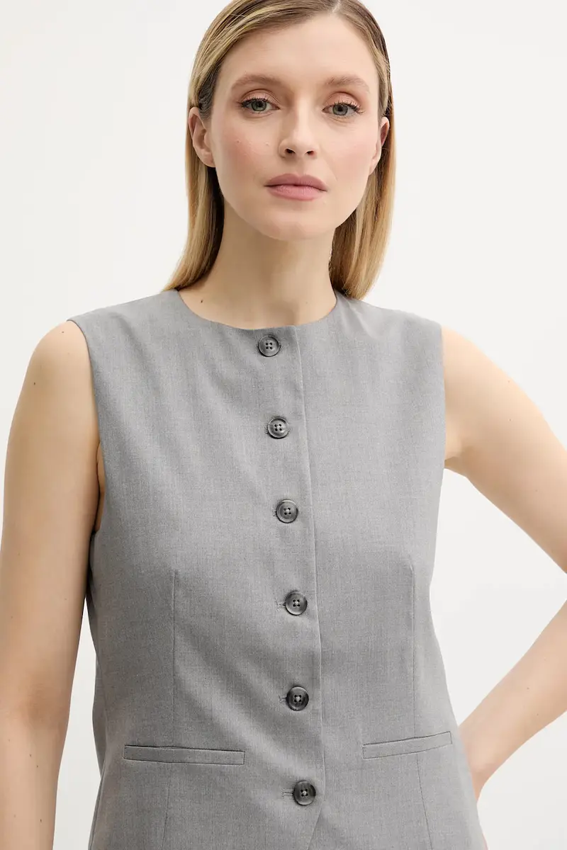 gilet SARUMA colore grigio F25200048 miniatura 4