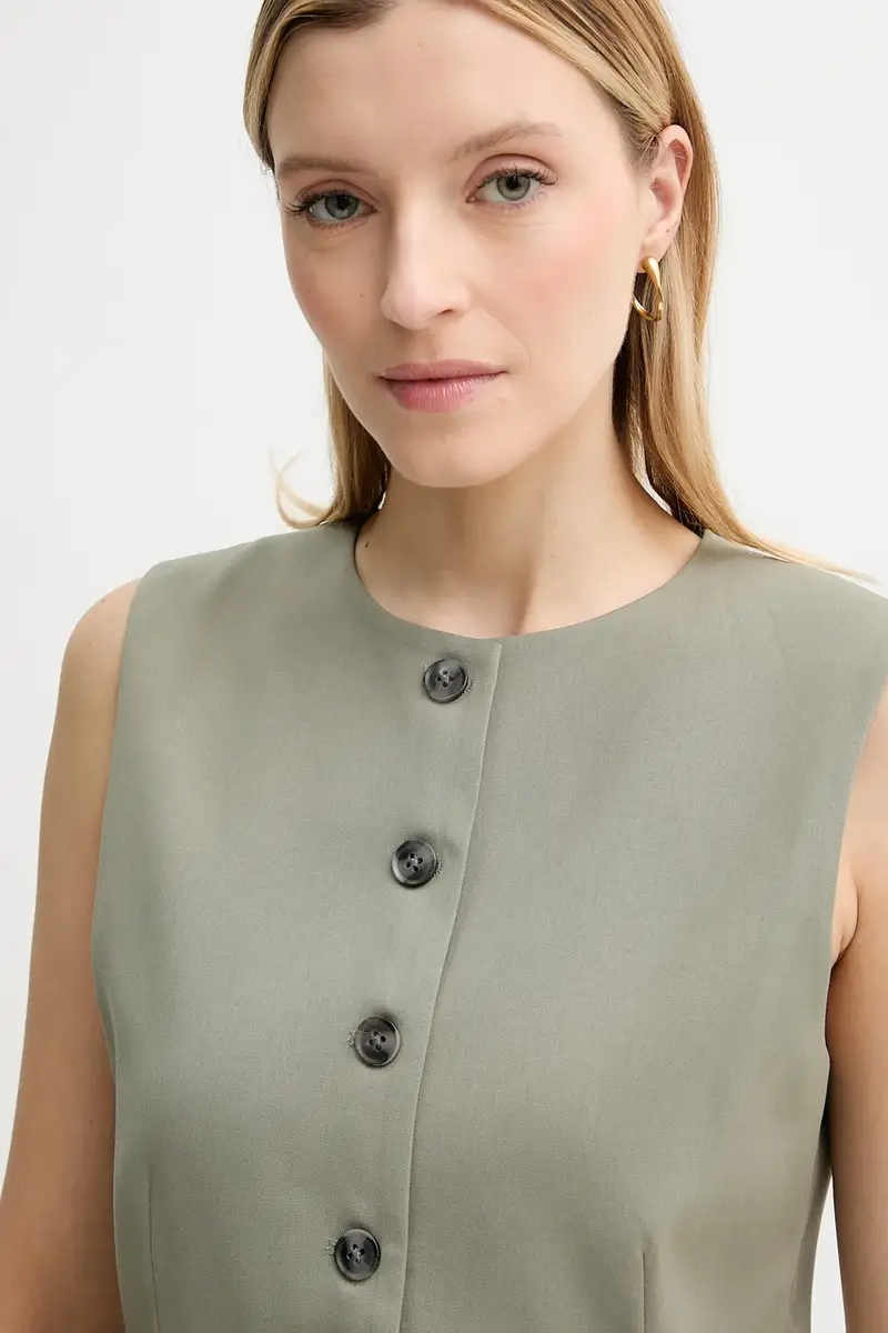 gilet SARUMA colore verde F25100037 miniatura 4