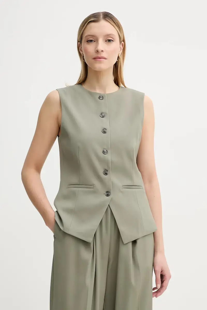 gilet SARUMA colore verde F25100037