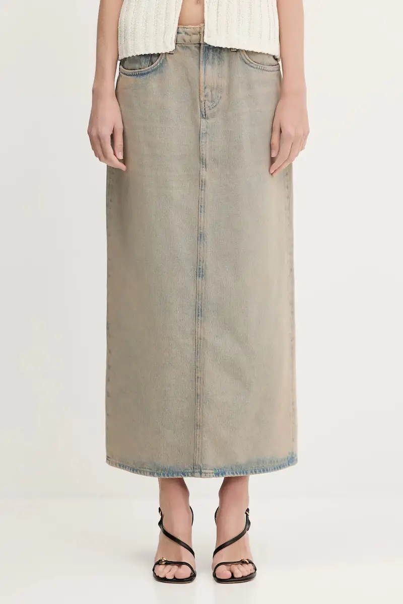 gonna di jeans Saelsie Long colore beige F25100166