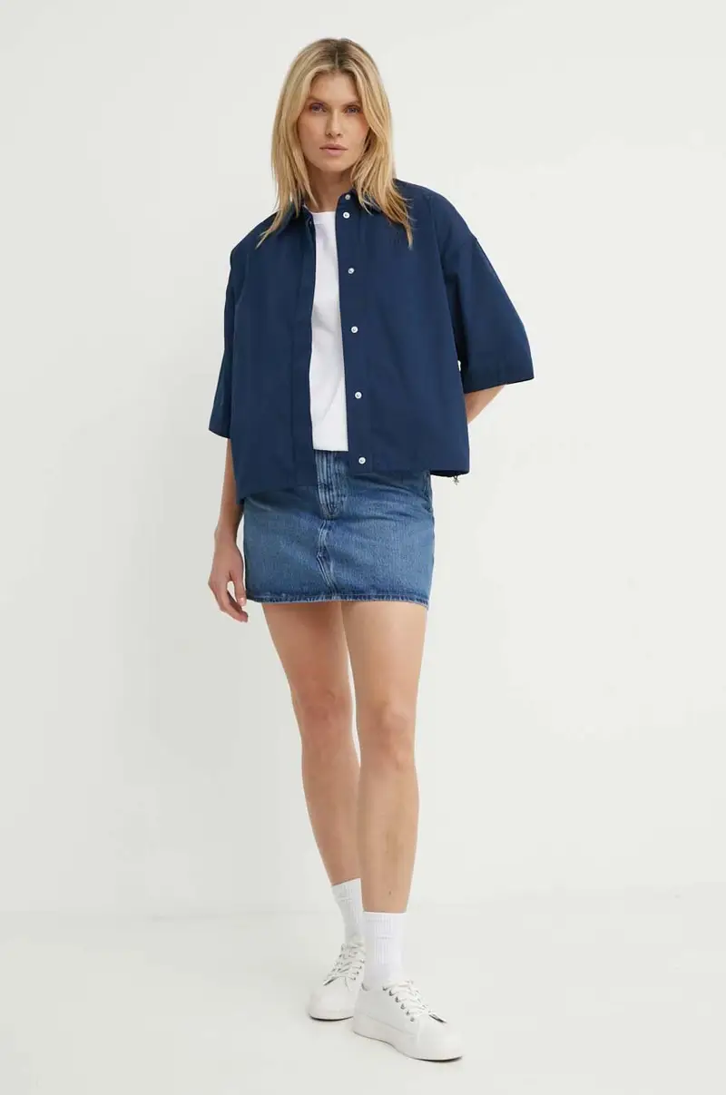 gonna di jeans SASHELLY colore blu F24200020 miniatura 2