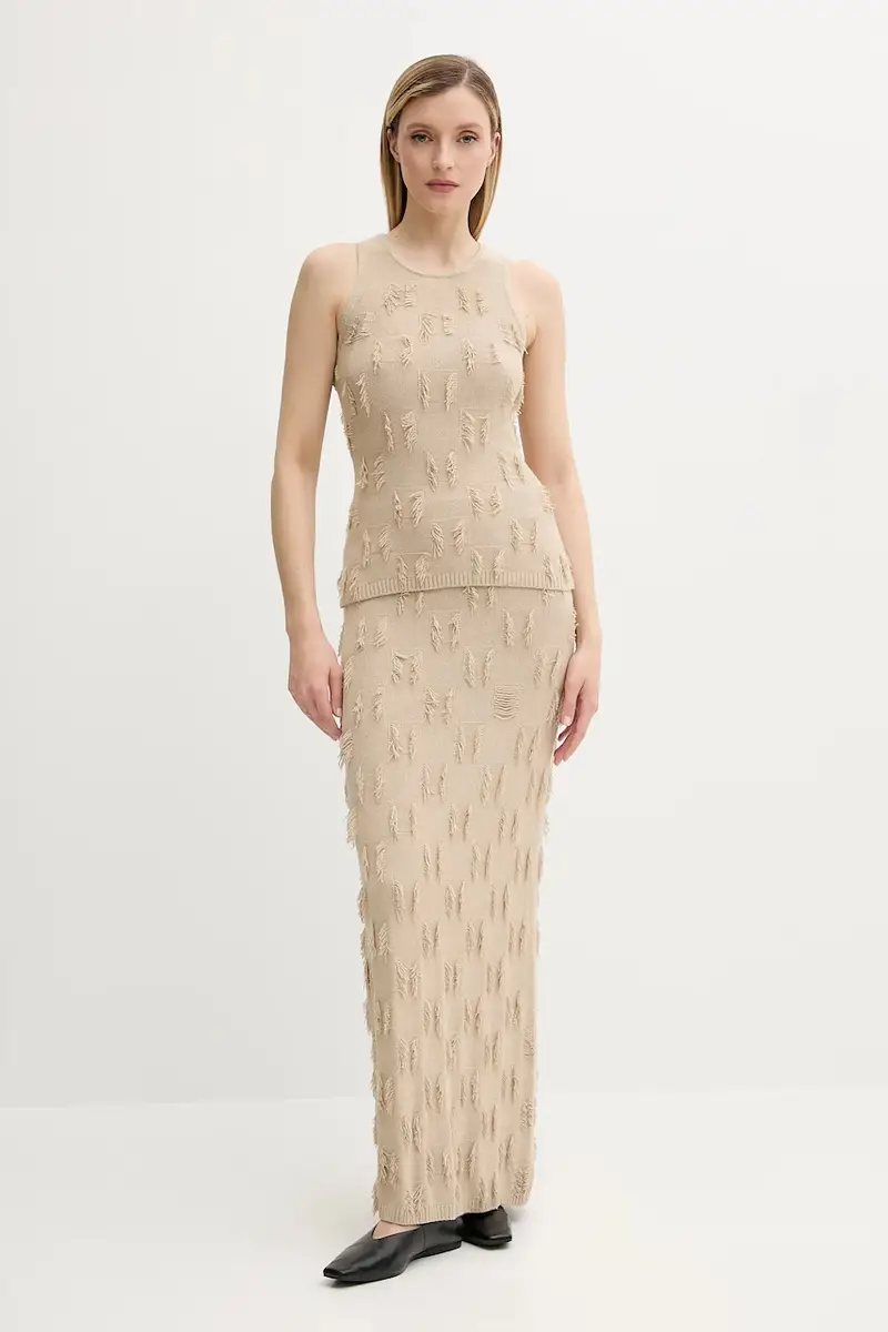 gonna SAMARLA colore beige F25200128 miniatura 2