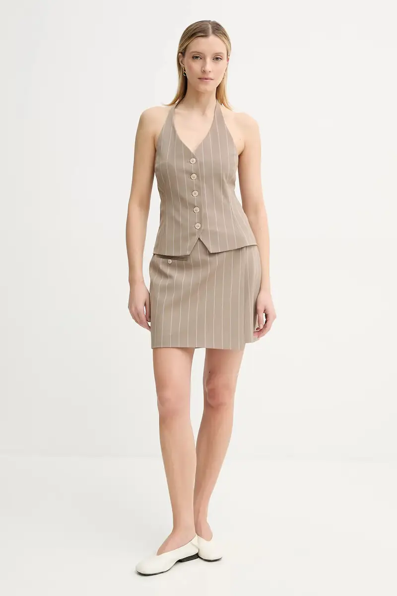 gonna SANEEM colore beige F25100158 miniatura 2