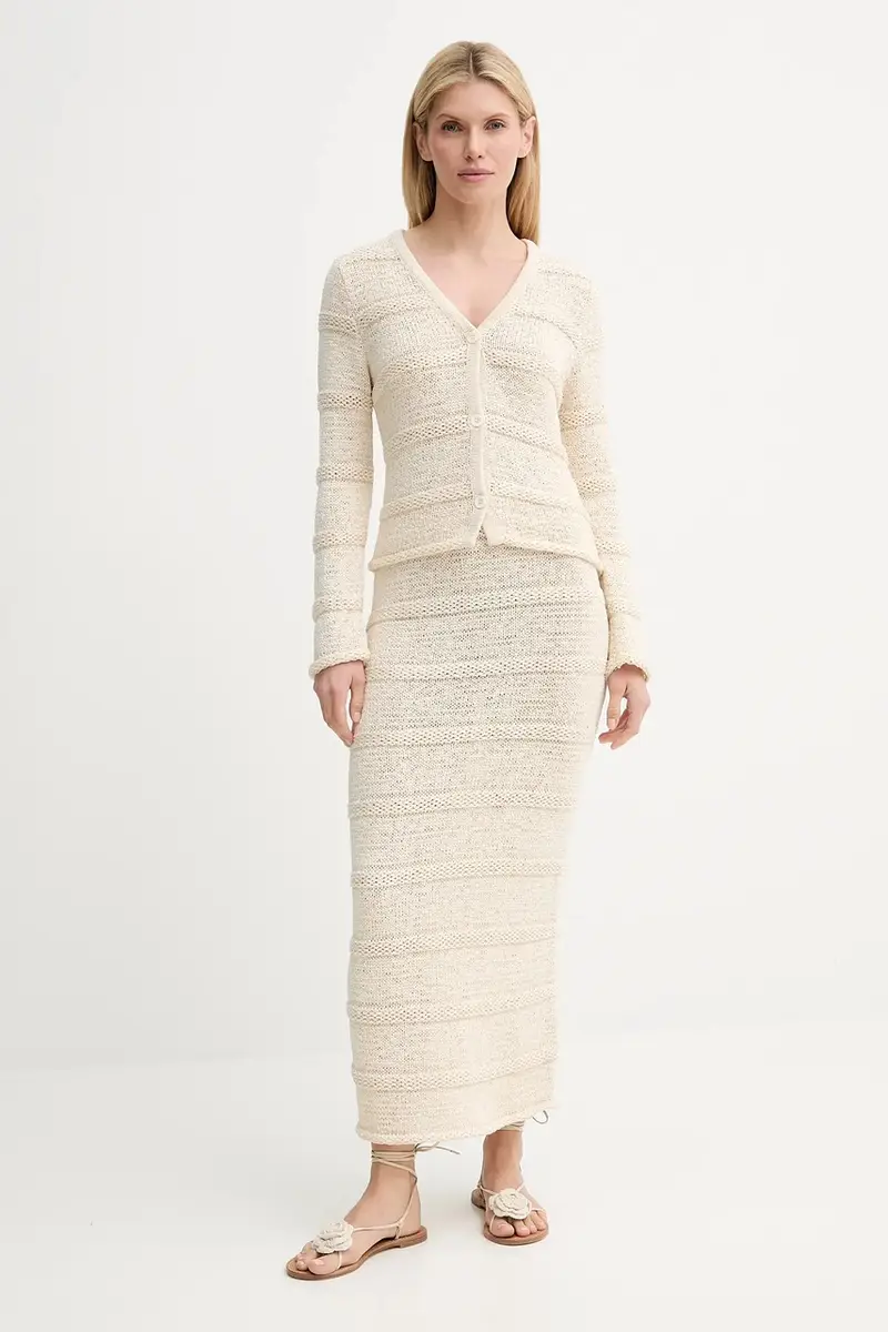 gonna SANETTIE colore beige F25200127 miniatura 2