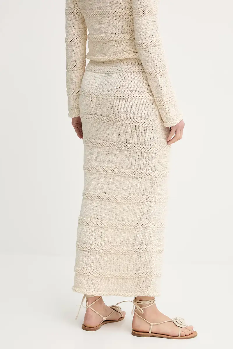 gonna SANETTIE colore beige F25200127 miniatura 3