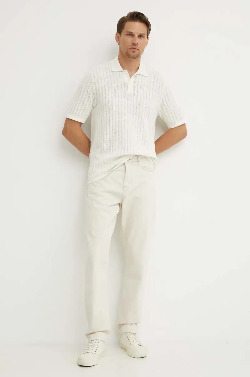 Samsoe Samsoe Jeans Uomo Beige 3120910 miniatura 2