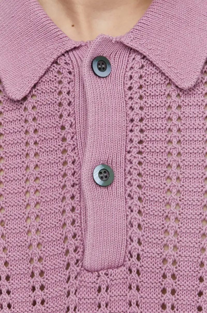maglione con aggiunta di lino colore violetto Rosa miniatura 5