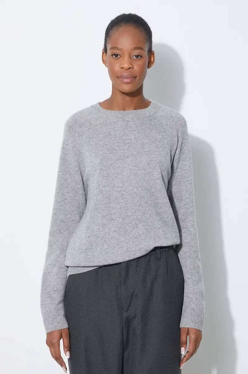 maglione in cachemirie colore grigio