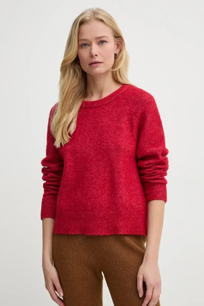 maglione in lana NOR donna colore rosso F00022152
