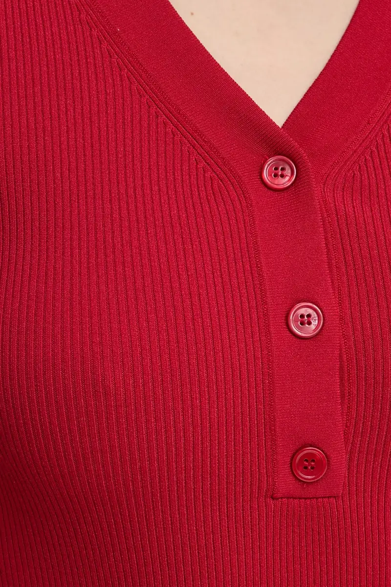 maglione SALEONORE donna colore rosso F24400089 miniatura 5