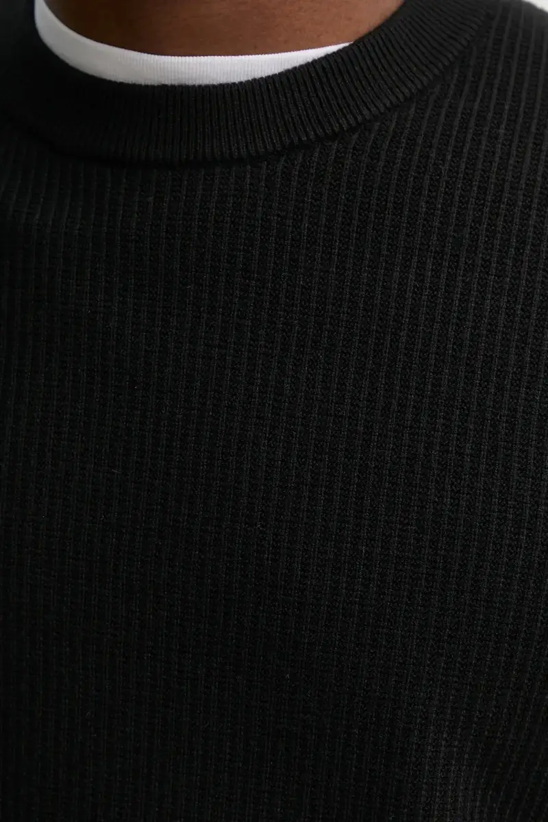 maglione uomo colore nero M24400021 miniatura 5