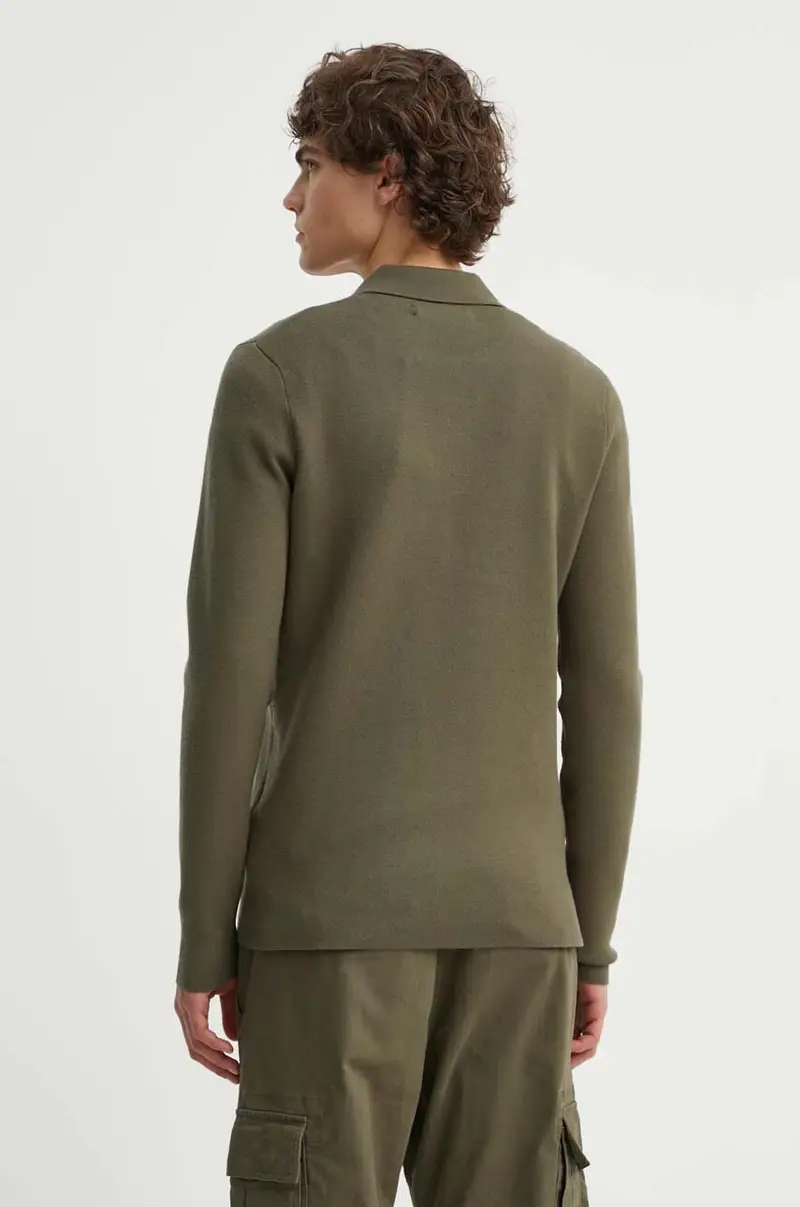 maglione uomo colore verde miniatura 3