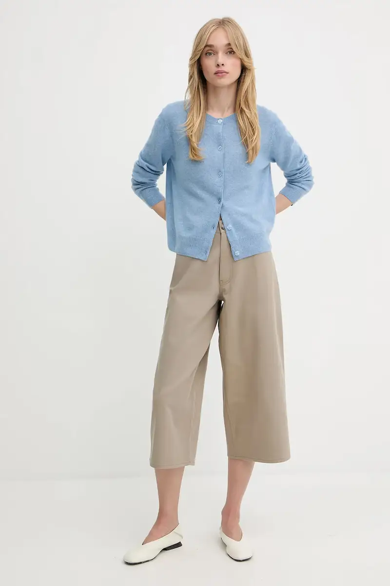 pantaloncini in cotone SAHARP donna colore beige F25200114 miniatura 2