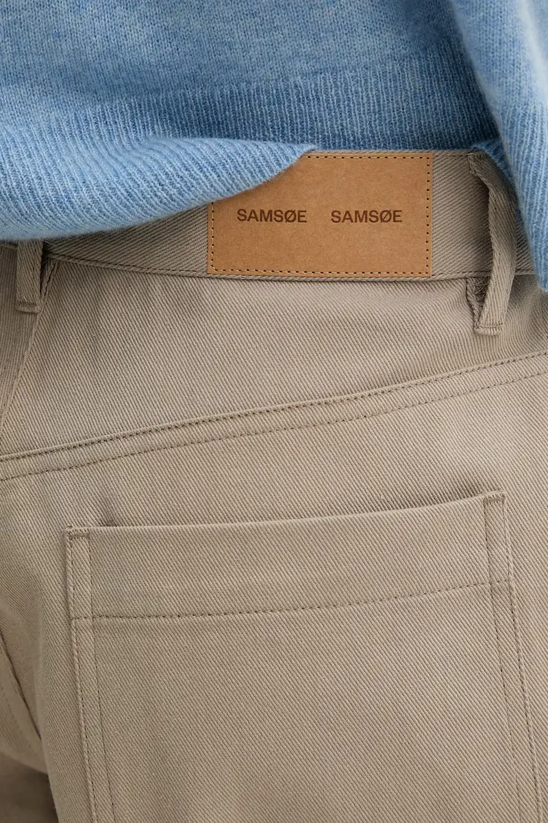 pantaloncini in cotone SAHARP donna colore beige F25200114 miniatura 4