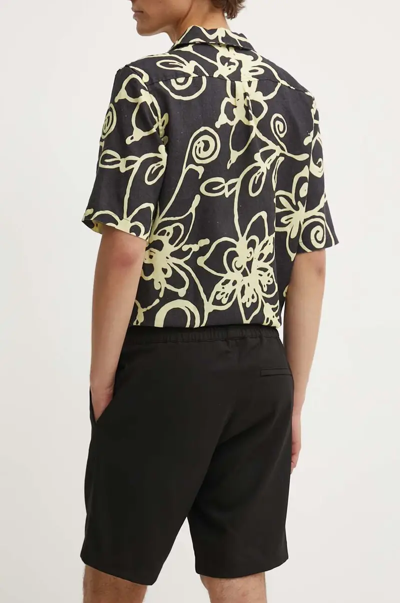 pantaloncini uomo colore beige Nero miniatura 3