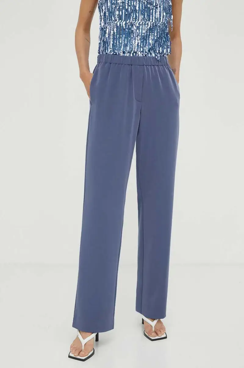 pantaloni donna Blu navy
