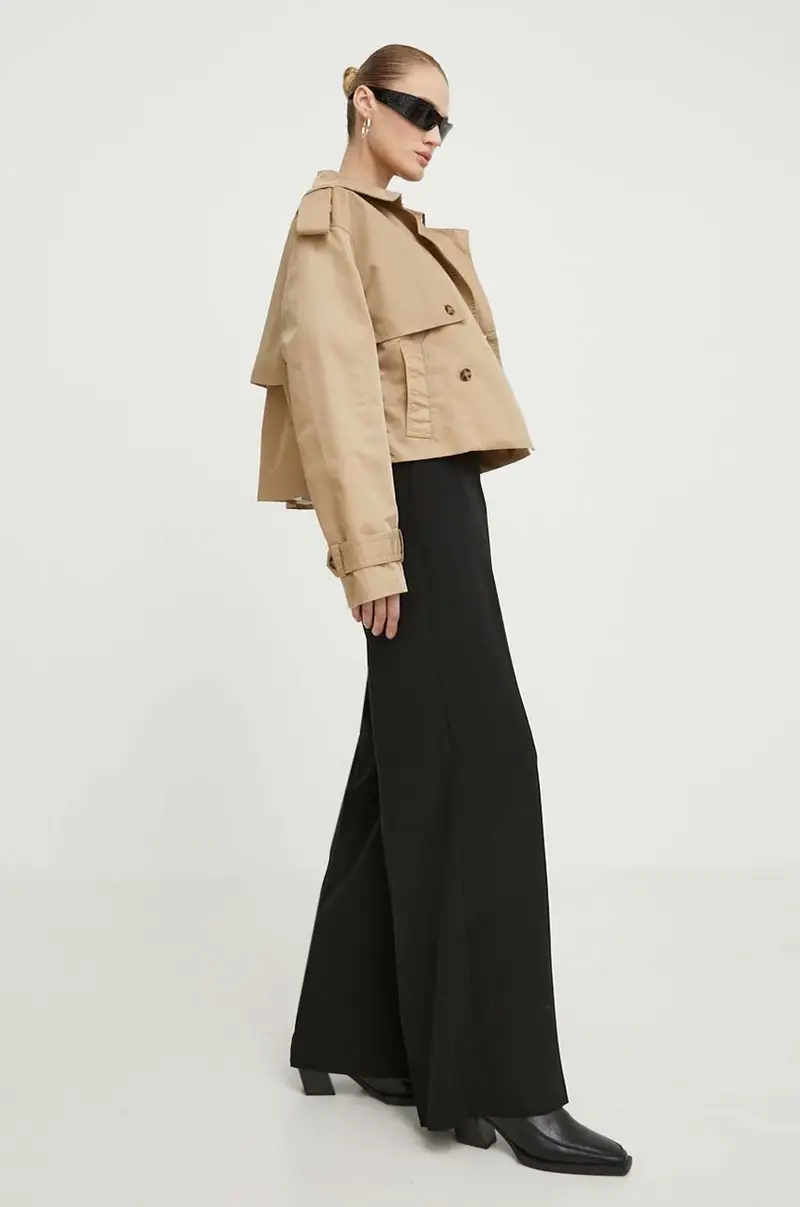 pantaloni donna colore nero miniatura 2