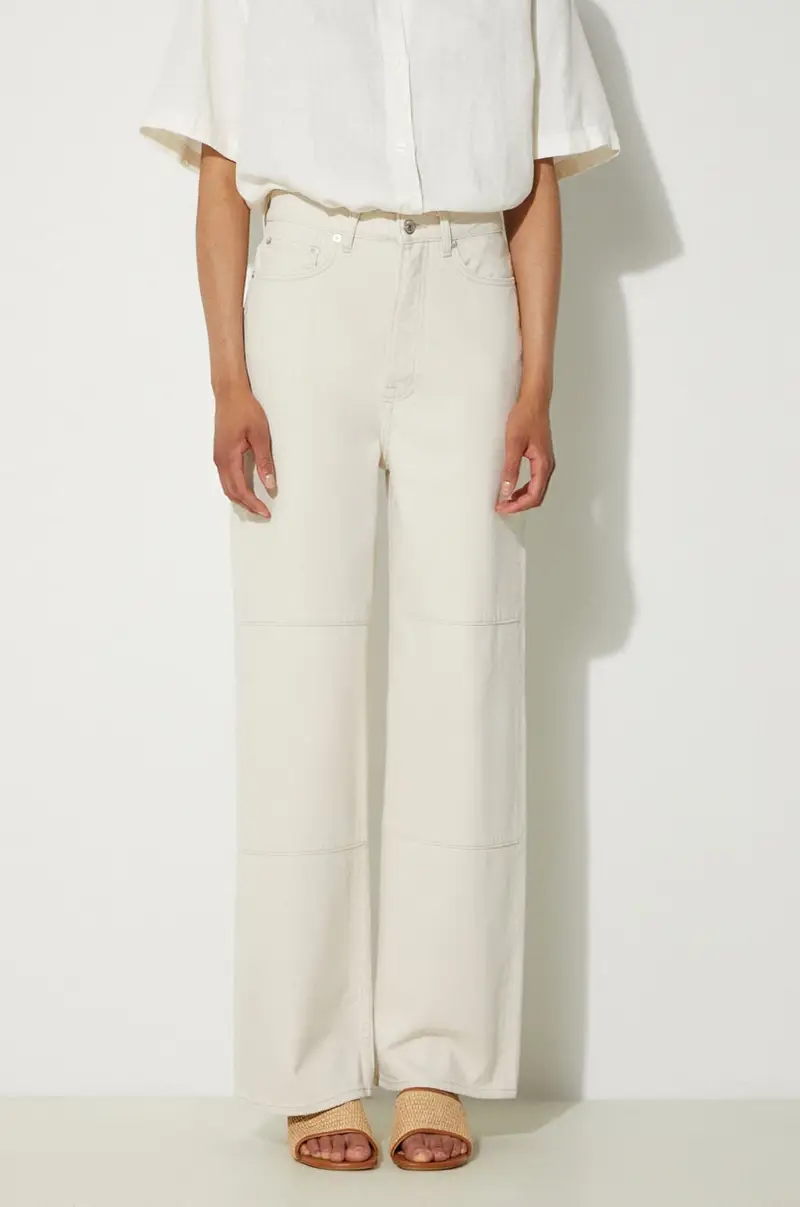 pantaloni Sashelly donna colore beige F24200010