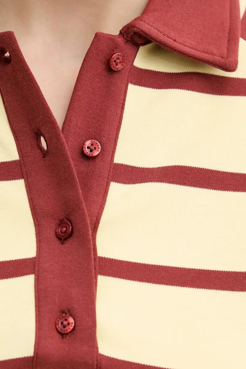 Samsoe Samsoe Polo Donna Giallo 3324478 miniatura 5