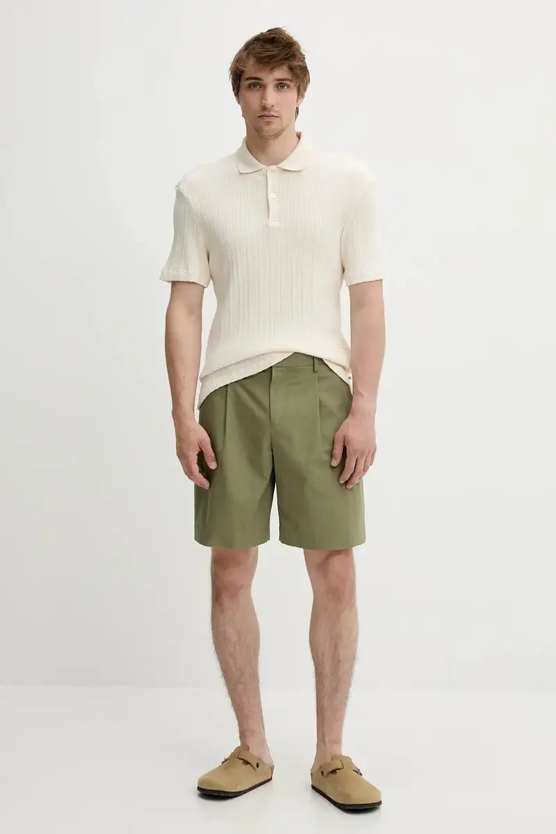 Samsoe Samsoe Polo Uomo Beige 3121561 miniatura 2