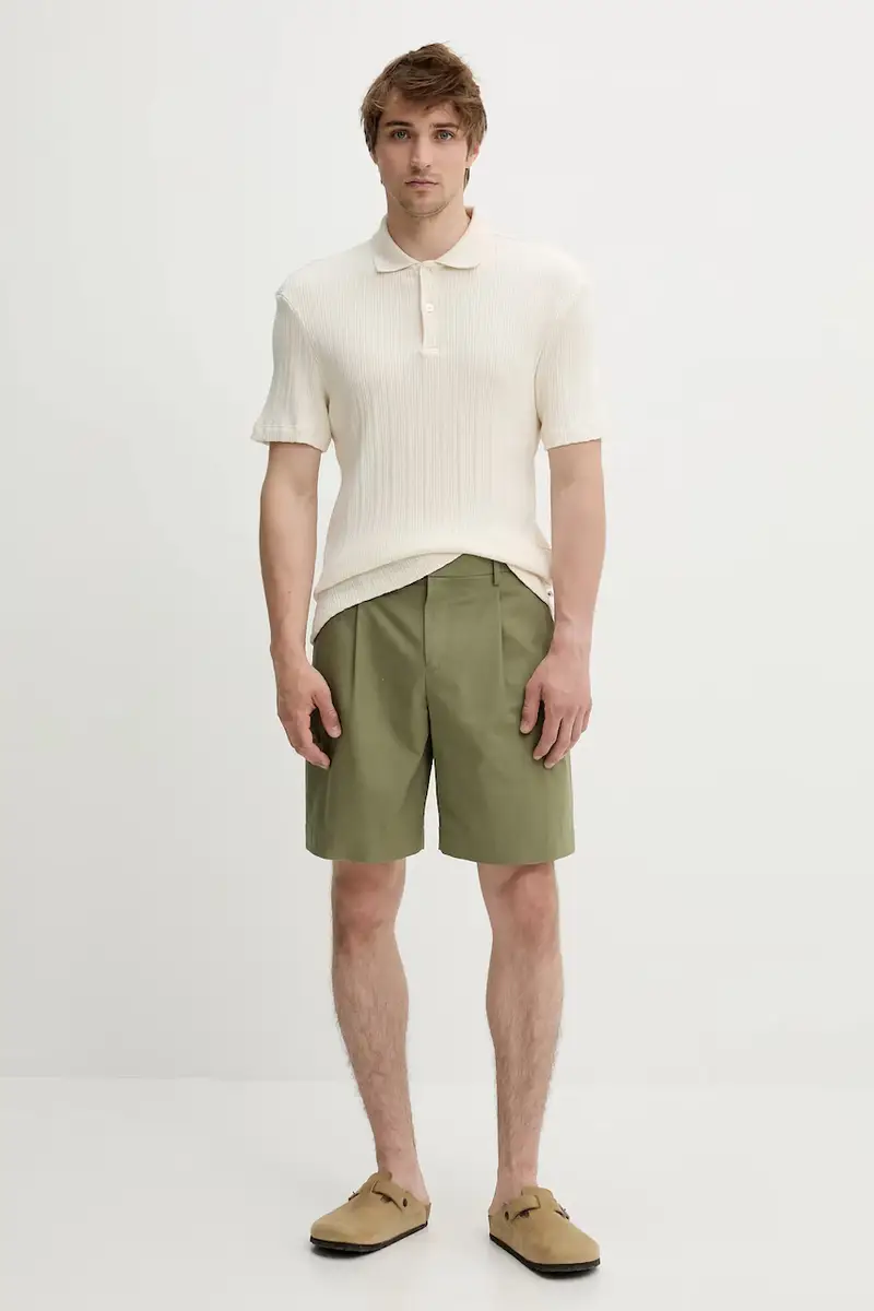 Samsoe Samsoe Polo Uomo Beige 3570185 miniatura 2