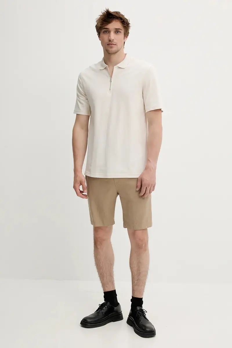 Samsoe Samsoe Polo Uomo Beige 3121560 miniatura 2