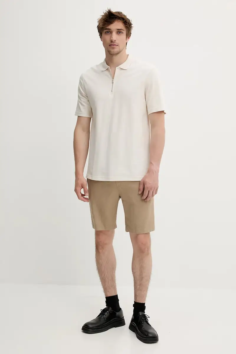 Samsoe Samsoe Polo Uomo Beige 3570166 miniatura 2