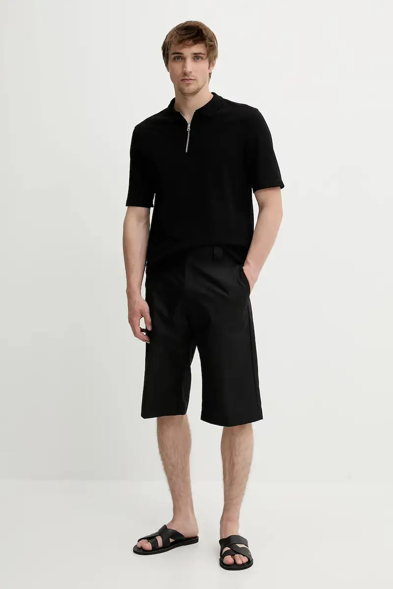 Samsoe Samsoe Polo Uomo Nero 3121781 miniatura 2