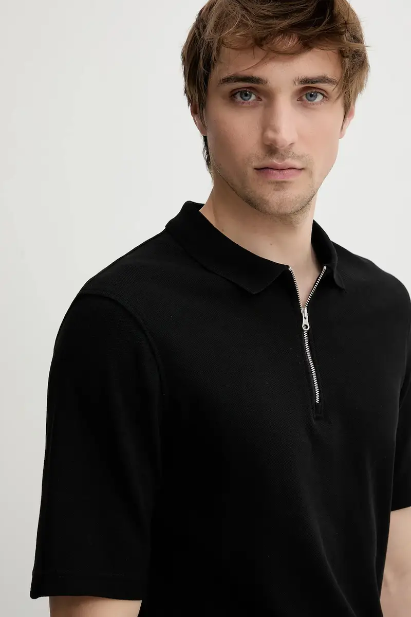 Samsoe Samsoe Polo Uomo Nero 3121781 miniatura 4